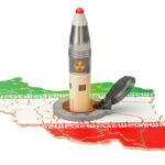 Iranian missile launches from its underground silo launch facility, 3D rendering